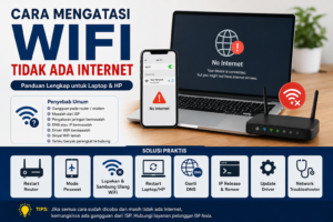 Cara Mengatasi WiFi Tidak Ada Internet di Laptop dan HP
