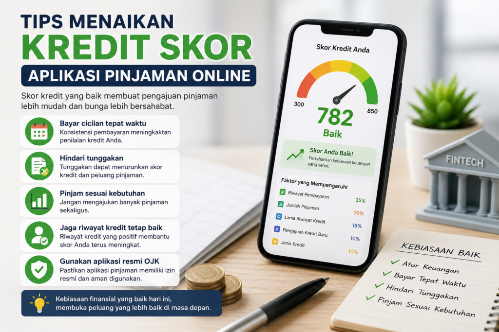 Tips Menaikan Kredit Skor Aplikasi Pinjaman Online agar Pengajuan Lebih Mudah
