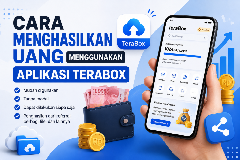 Cara Menghasilkan Uang Menggunakan Aplikasi TeraBox
