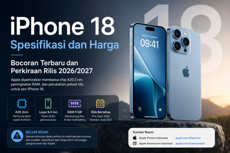 iPhone 18 Spesifikasi dan Harga: Bocoran Terbaru dan Perkiraan Rilis
