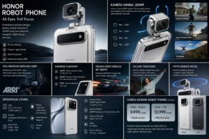 Spesifikasi dan Harga HONOR Robot Phone, HP dengan Kamera Gimbal 200MP yang Bisa Bergerak Sendiri