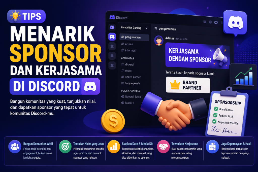 Tips Menarik Sponsor dan Kerjasama Di Discord