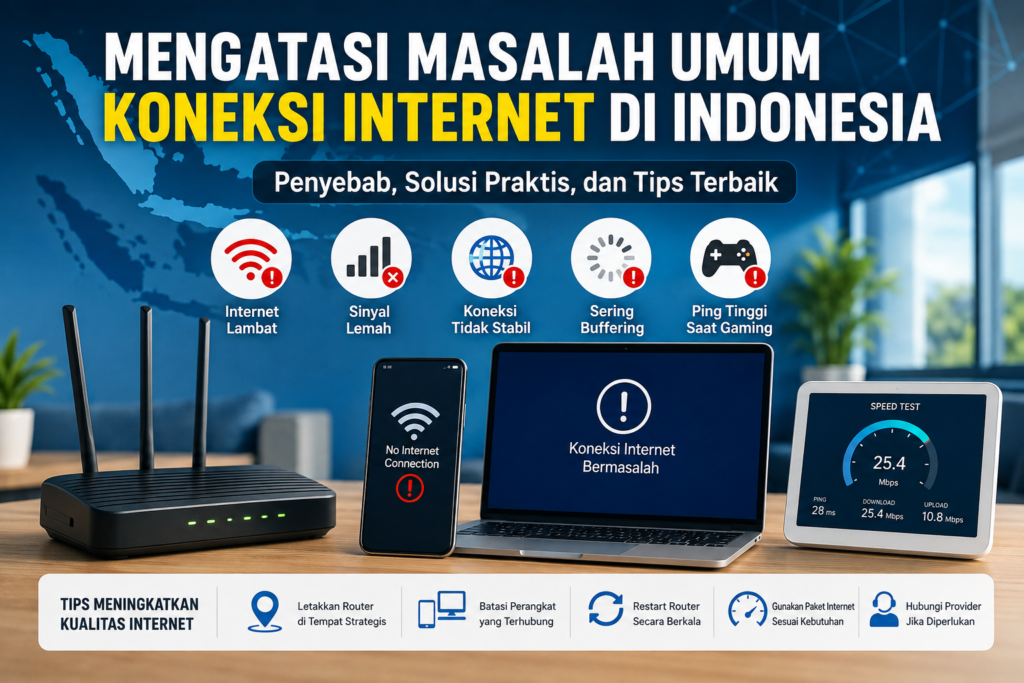 Panduan Lengkap Mengatasi Masalah Umum pada Koneksi Internet di Indonesia