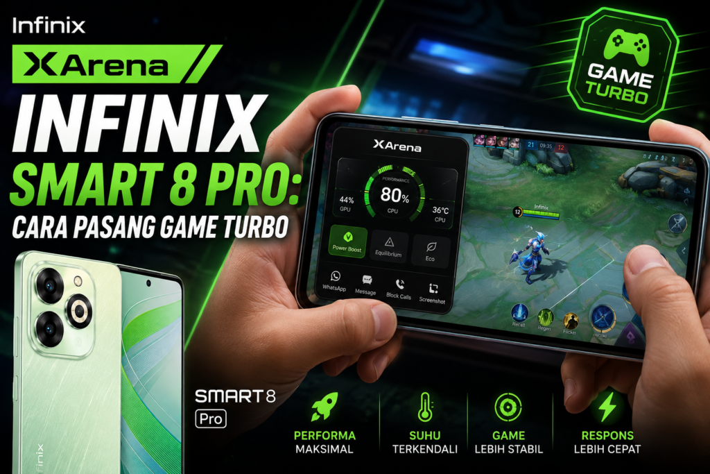XArena Infinix Smart 8 Pro: Cara Pasang Game Turbo