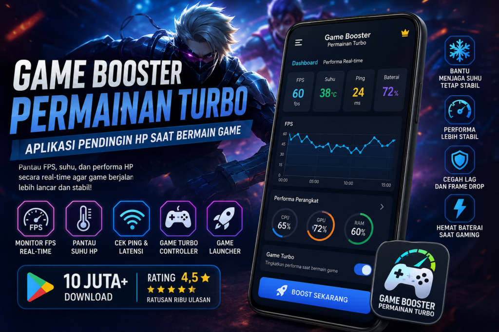 Game Booster: Permainan Turbo aplikasi pendingin HP saat bermain game