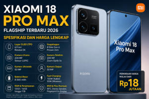 Spesifikasi dan Harga Xiaomi 18 Pro Max, Bocoran Flagship Terbaru 2026