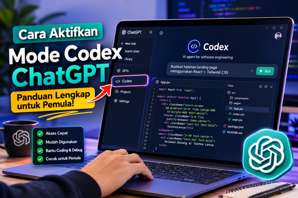 Cara Aktifkan Mode Codex ChatGPT dengan Mudah