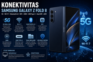 Konektivitas Samsung Galaxy Z Fold 8