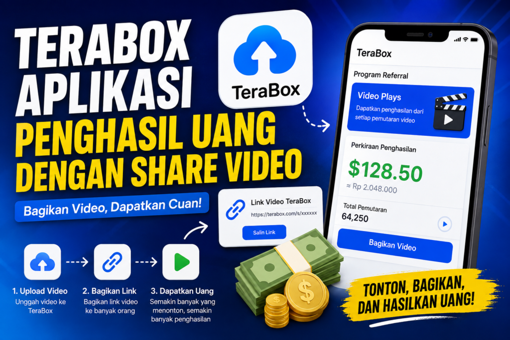 TeraBox Aplikasi Penghasil Uang Dengan Share Video, Benarkah Bisa Cuan?
