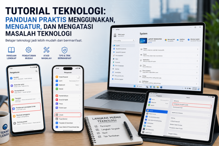 Tutorial Teknologi: Panduan Praktis Menggunakan, Mengatur, dan Mengatasi Masalah Teknologi