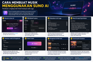 Cara Membuat Musik Menggunakan Suno AI, Panduan Lengkap dari Awal Sampai Jadi Lagu