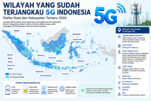 Wilayah yang Sudah Terjangkau 5G Indonesia: Daftar Kota dan Kabupaten Terbaru 2026