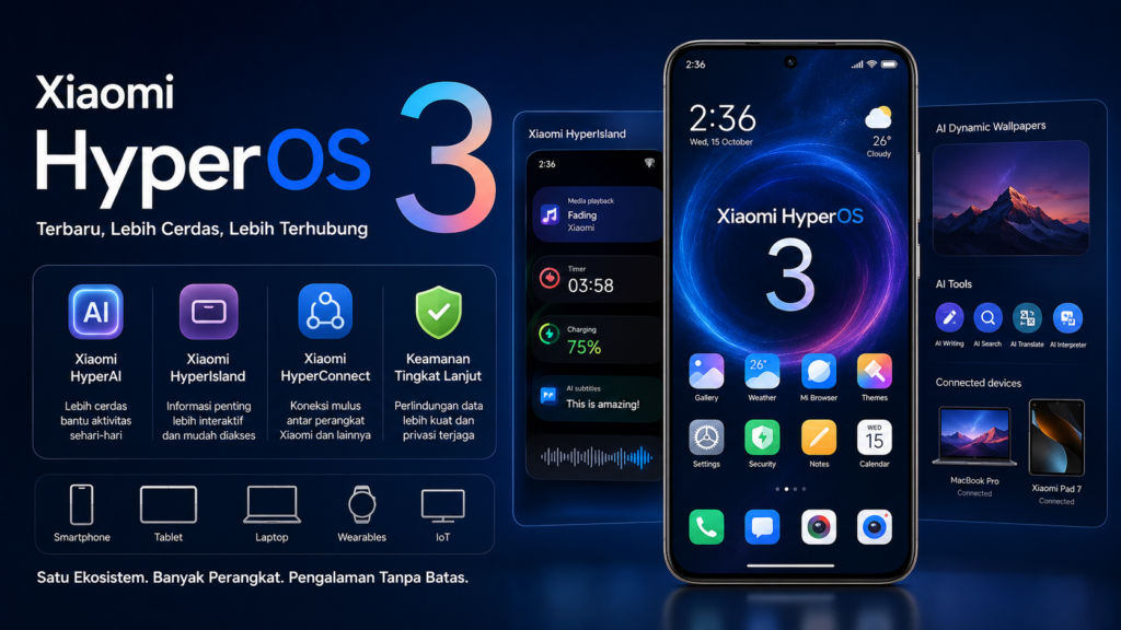 HyperOS 3 Terbaru Xiaomi: Fitur, Kelebihan, HP yang Dapat Update, dan Perbedaannya